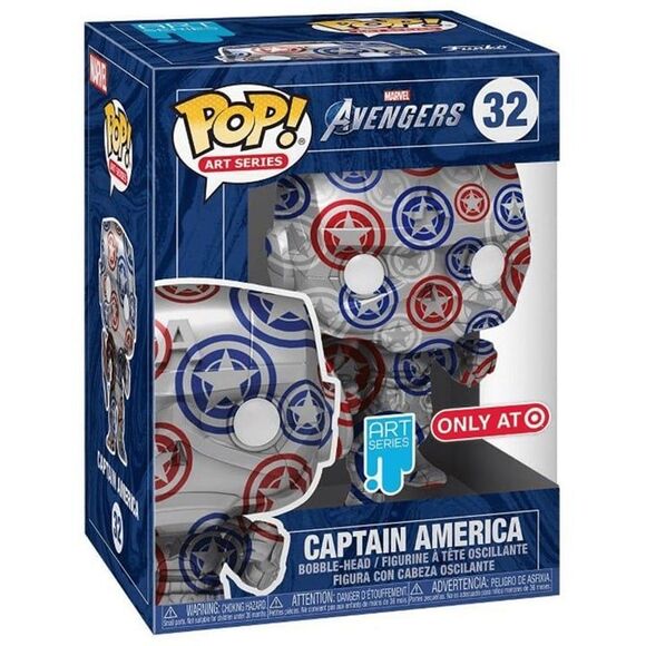 Funko POP! Marvel Captain America Vinyl Figure (Patriotic Age, Avengers, Stark S - Picture 2 of 2